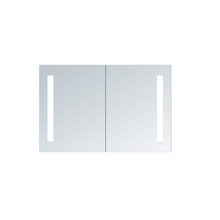INNOCI-USA Zeus 40 in. W x 26 in. H x 5.25 in. D Surface Mount LED Medicine Cabinet with Dual Color Temperature 69224026